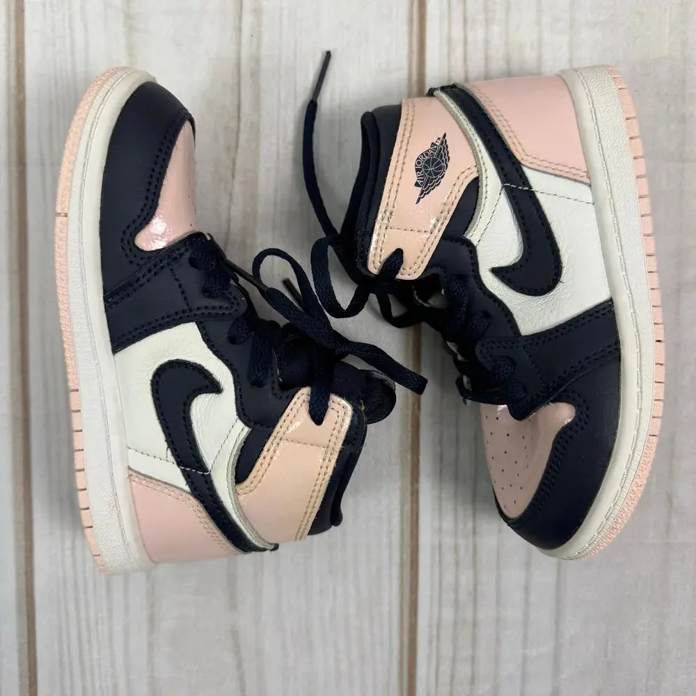nike air jordan retro 1‎ high OG bubblegum/atmosphere kids sneakers 9C